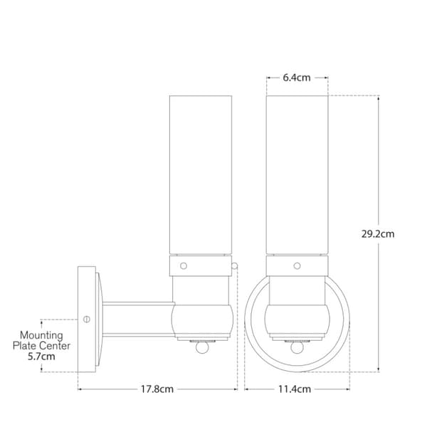 Applique murale Graydon Single Nickel | Andrew Martin - vue de détail | REMO-HOME