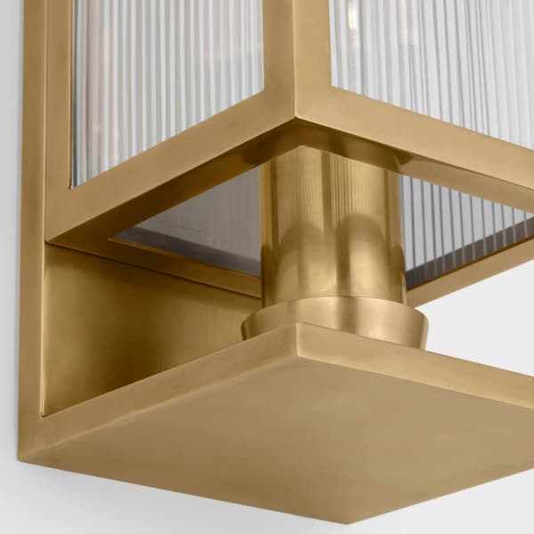 Applique murale York Box Soft Brass | Andrew Martin - vue de détail | REMO-HOME