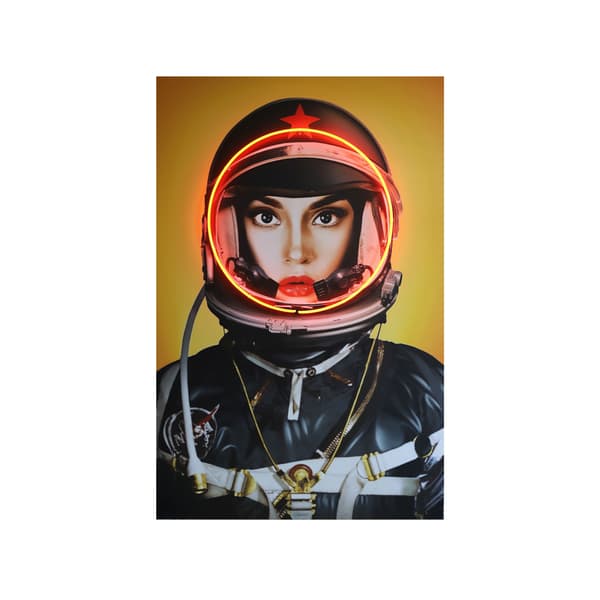 Sculpture néon Neon - Space Girl in Black | Andrew Martin - vue principale | REMO-HOME