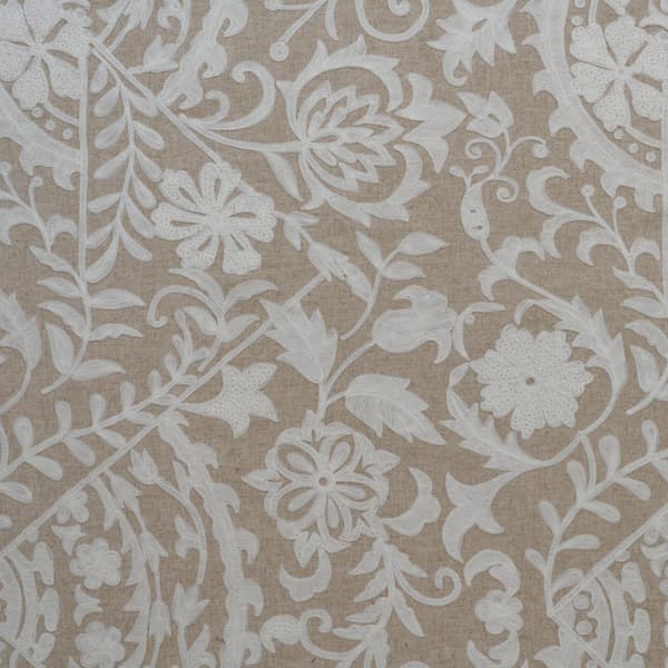 Tissu d'ameublement Glasshouse Ivory | Andrew Martin - vue de détail | REMO-HOME