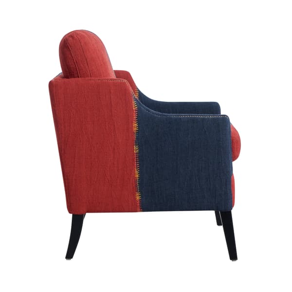 Fauteuil Regal Turkish Perde Red & Blue | Andrew Martin - vue de détail | REMO-HOME