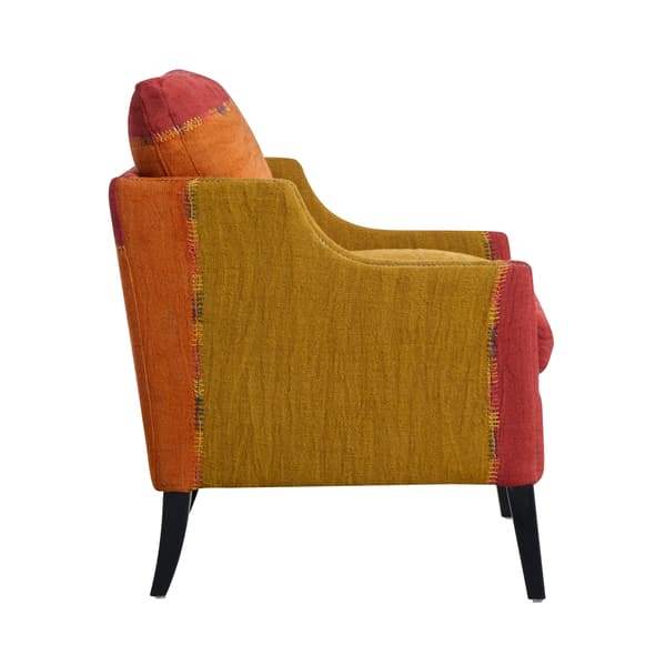 Fauteuil Regal Turkish Perde Red & Green | Andrew Martin - vue de détail | REMO-HOME