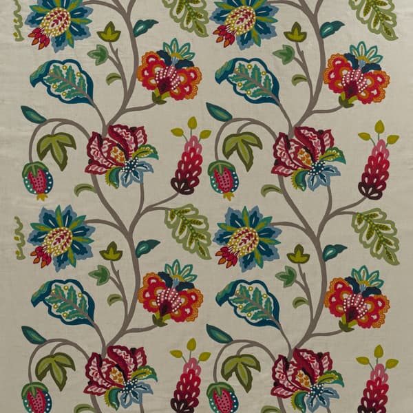 Tissu d'ameublement Pomegranate Multi | Andrew Martin - vue principale | REMO-HOME