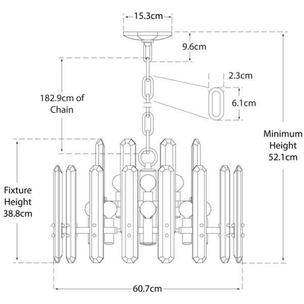 Plafonnier Bonnington Chandelier Nickel | Andrew Martin - vue de détail | REMO-HOME