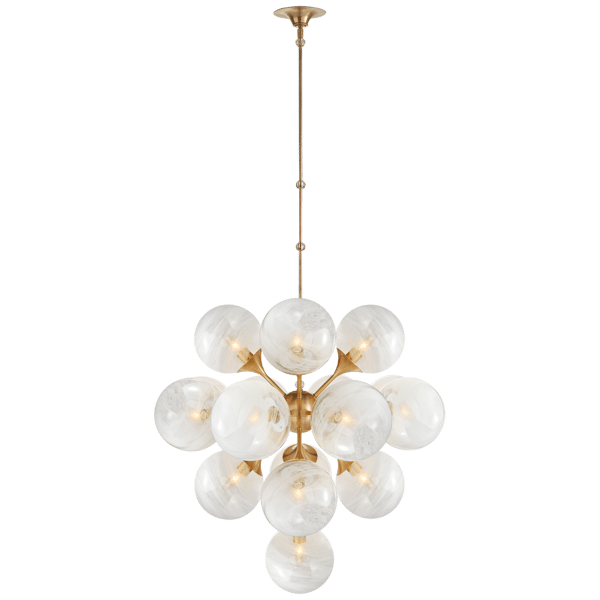 Plafonnier Cristol Chandelier Brass | Andrew Martin - vue principale | REMO-HOME