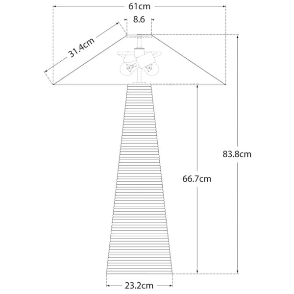 Lampe de table Miramar Bronze | Andrew Martin - vue de détail | REMO-HOME