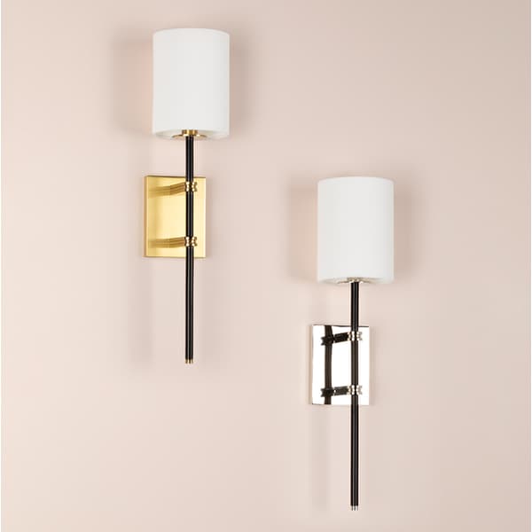 Applique murale Denise Nickel Polished Nickel/Black | Andrew Martin - vue de détail | REMO-HOME