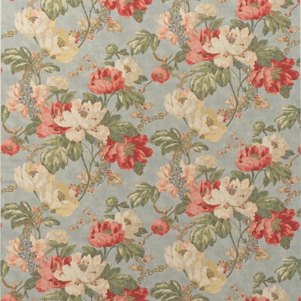 Tissu d'ameublement Peony Summer Sky | Andrew Martin - vue principale | REMO-HOME