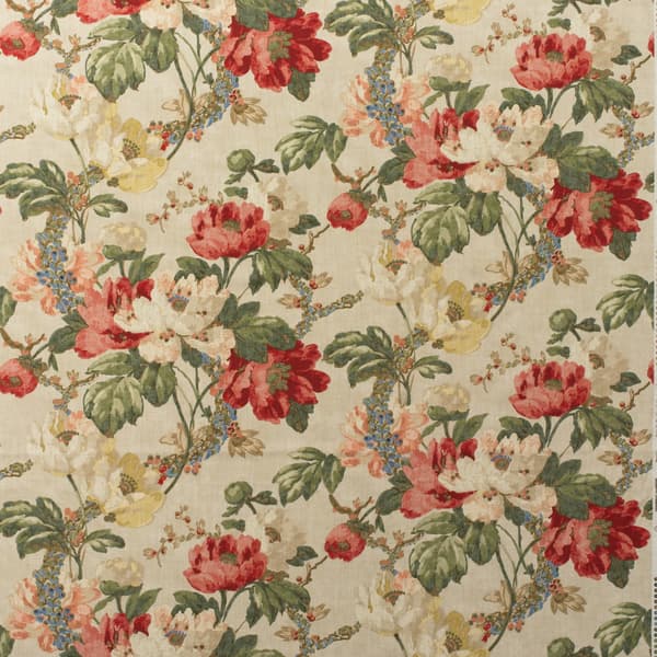 Tissu d'ameublement Peony Natural | Andrew Martin - vue principale | REMO-HOME
