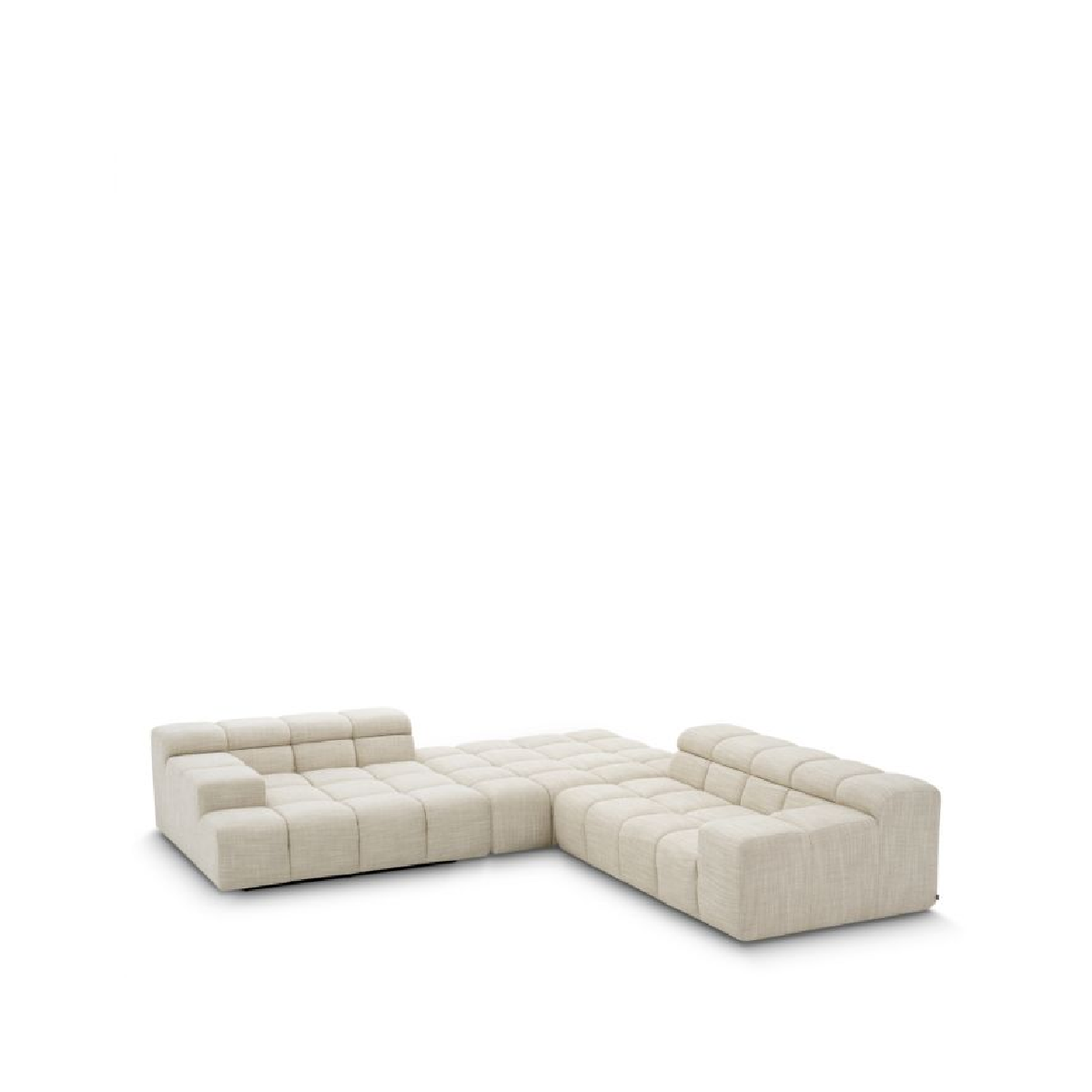 Canapé modulable méridienne en tissu beige | Eichholtz Hunter Left