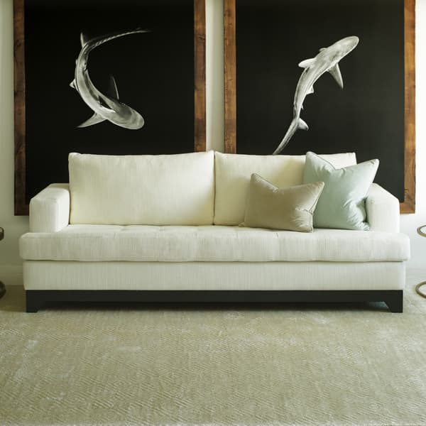Tapis naturel contemporain Gondola Ivory Large | Andrew Martin - vue de détail | REMO-HOME