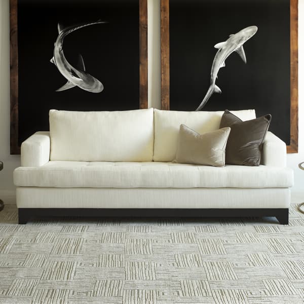 Tapis naturel contemporain Ridge Natural Small | Andrew Martin - vue de détail | REMO-HOME