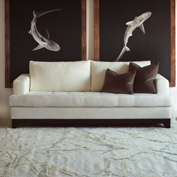 Tapis naturel contemporain Snowcap | Andrew Martin - vue de détail | REMO-HOME