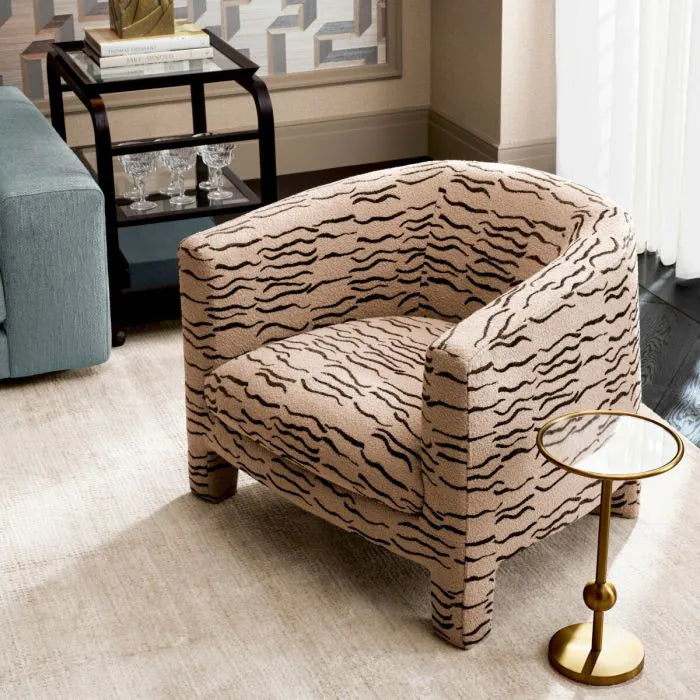 Fauteuil à motifs camel | Eichholtz Edmund