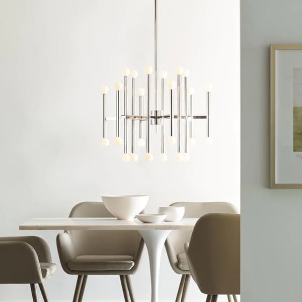 Plafonnier Beckman Chandelier Nickel | Andrew Martin - vue de détail | REMO-HOME
