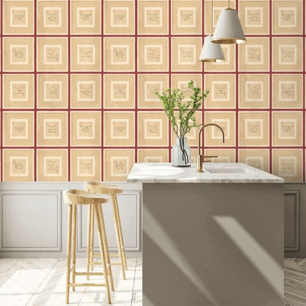 Papier peint Biography Red | Andrew Martin - vue de détail | REMO-HOME