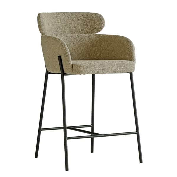 Tabouret de bar Harry Brown/Dark Neutral/Gold | Andrew Martin - vue principale | REMO-HOME