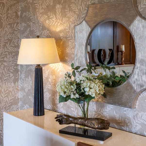 Lampe de table Fluted Spire Iron | Andrew Martin - vue de détail | REMO-HOME