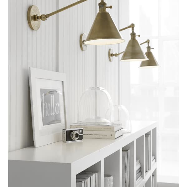 Applique murale Boston Brass Finition antique | Andrew Martin - vue de détail | REMO-HOME
