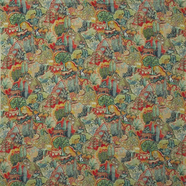 Tissu d'ameublement Forest Multi | Andrew Martin - vue de détail | REMO-HOME
