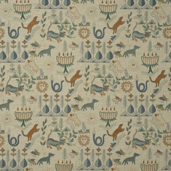 Tissu d'ameublement Scout Forest | Andrew Martin - vue de détail | REMO-HOME