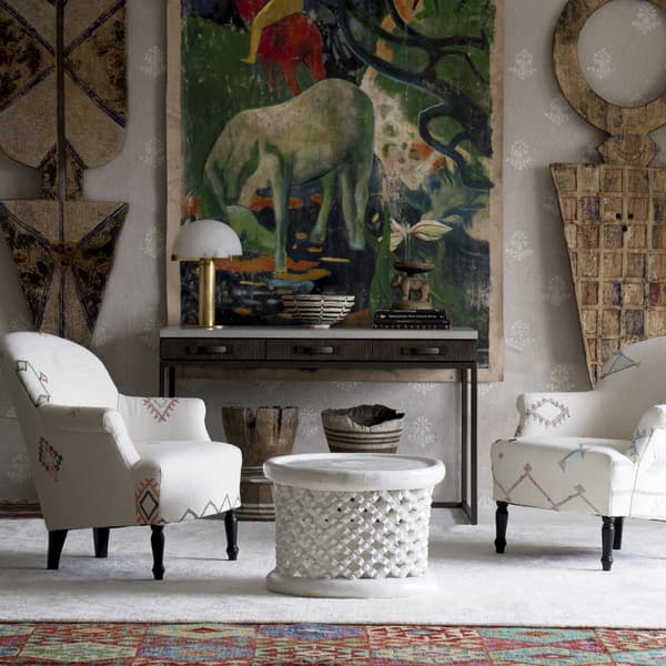 Fauteuil Victoria Moroccan White | Andrew Martin - vue principale | REMO-HOME
