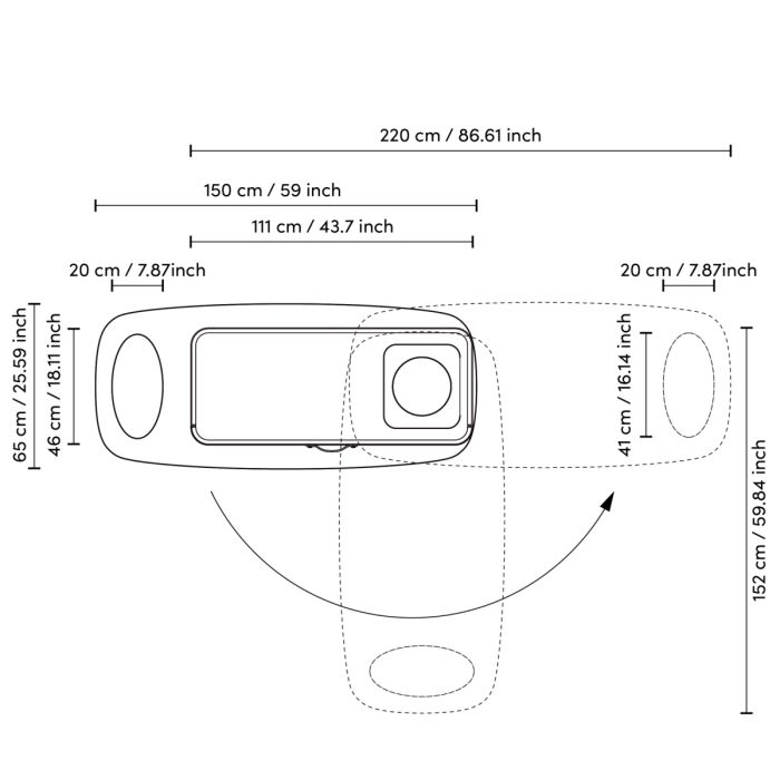 Bureau en chêne moka et similicuir gris | Eichholtz Numana