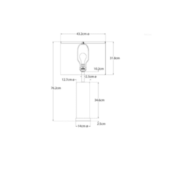 Lampe de table Cliff Black Marble | Andrew Martin - vue de détail | REMO-HOME