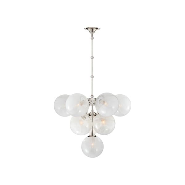 Plafonnier Cristol Chandelier Nickel | Andrew Martin - vue principale | REMO-HOME