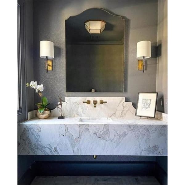 Applique murale Refined Rib Brass Ebony Resin & Soft | Andrew Martin - vue de détail | REMO-HOME