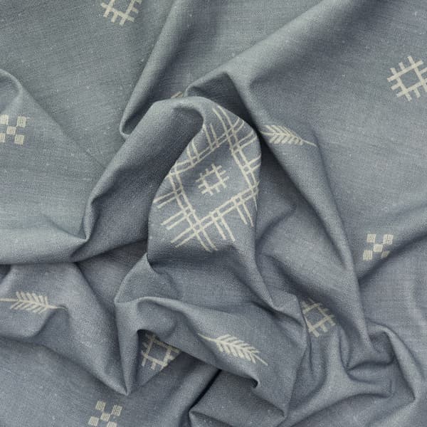 Tissu d'ameublement Azorus Denim Outdoor | Andrew Martin - vue de détail | REMO-HOME