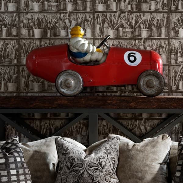 Papier peint Paintbox Charcoal | Andrew Martin - vue de détail | REMO-HOME