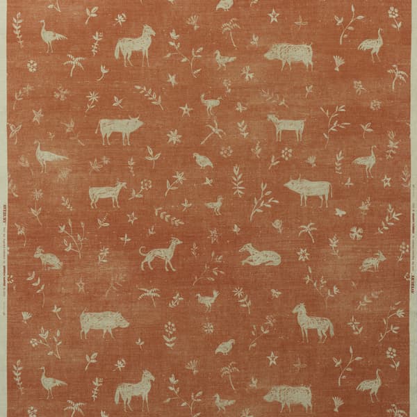 Tissu d'ameublement Avebury Brick | Andrew Martin - vue principale | REMO-HOME