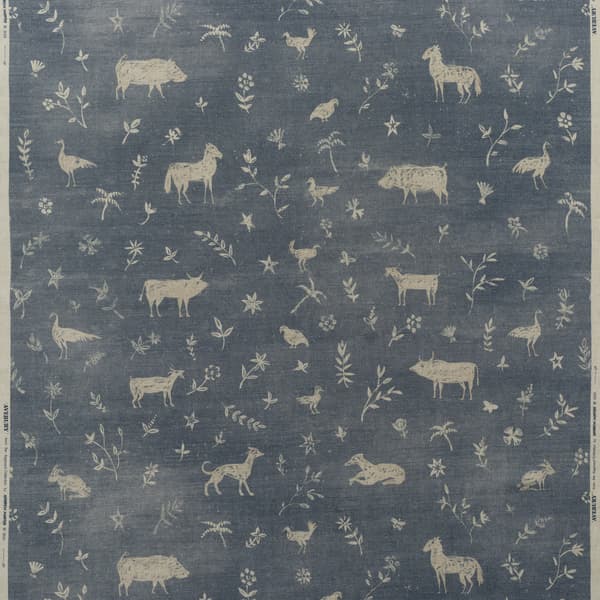 Tissu d'ameublement Avebury Denim | Andrew Martin - vue principale | REMO-HOME