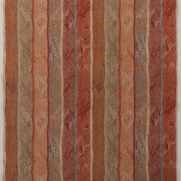 Tissu d'ameublement Isthmus Brick Chocolate | Andrew Martin - vue principale | REMO-HOME