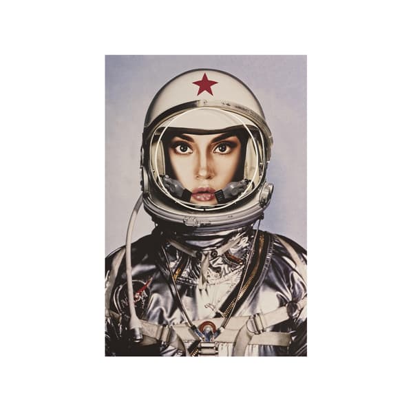 Sculpture néon Neon - Space Girl In Silver Only 100X150 | Andrew Ma... - vue de détail | REMO-HOME