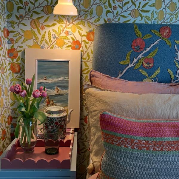 Coussin décoratif Pampas Teal Plumes durables | Andrew Martin - vue de détail | REMO-HOME