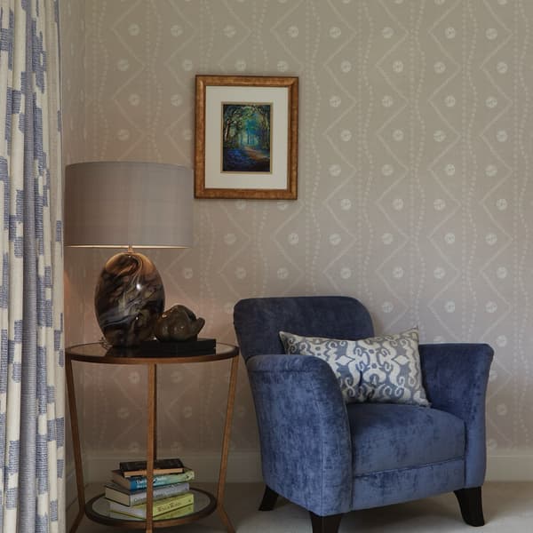 Papier peint Sabra Clay | Andrew Martin - vue de détail | REMO-HOME