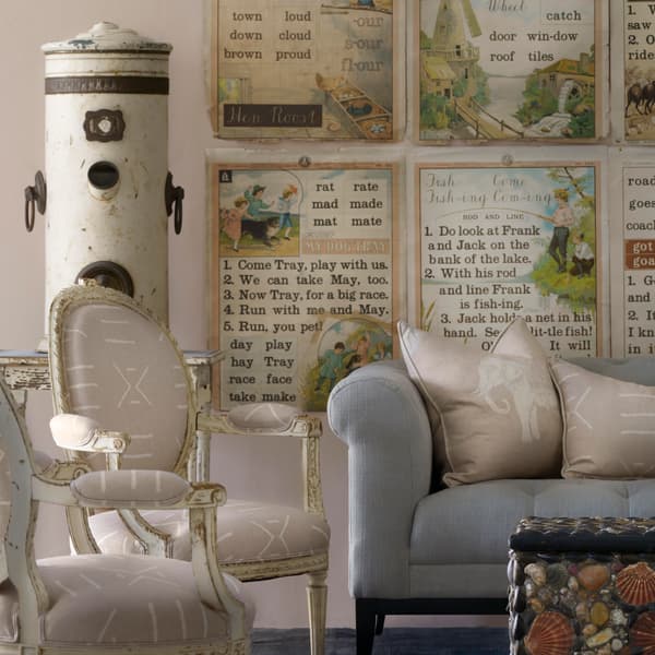 Tissu d'ameublement Jumbo Plaster | Andrew Martin - vue de détail | REMO-HOME