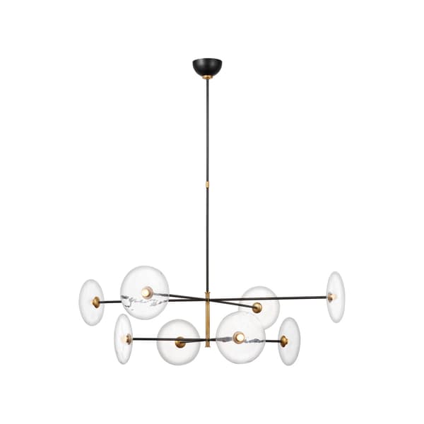 Plafonnier Calvino Radial Chandelier Brass/Iron | Andrew Martin - vue principale | REMO-HOME