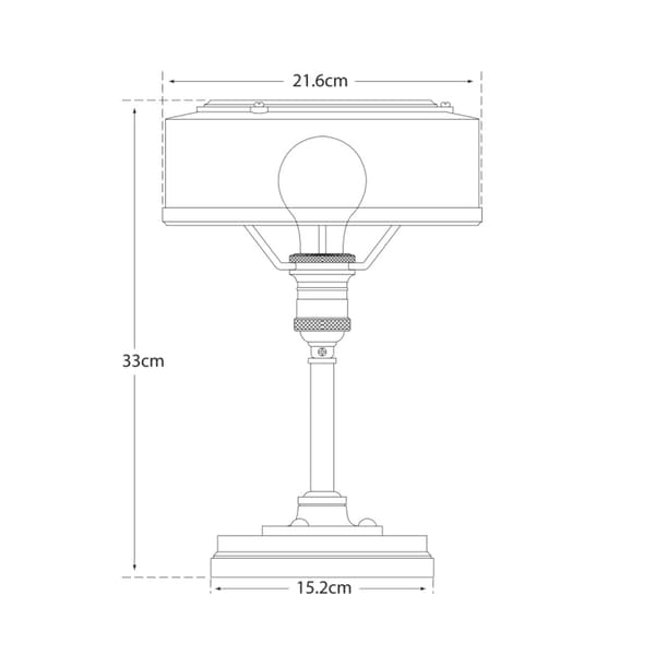 Lampe de table Henley Bronze | Andrew Martin - vue de détail | REMO-HOME
