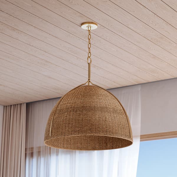 Plafonnier Woodlawn Brown/Gold | Andrew Martin - vue de détail | REMO-HOME