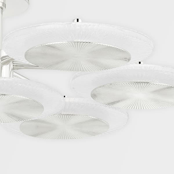 Plafonnier Topaz Polished Nickel | Andrew Martin - vue de détail | REMO-HOME