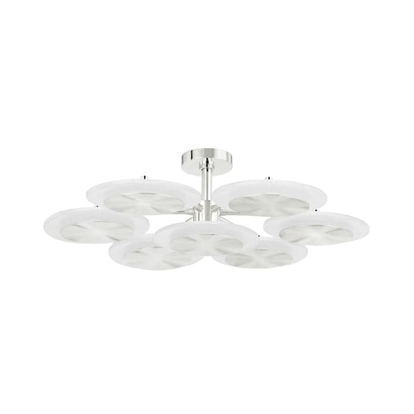 Plafonnier Topaz Polished Nickel | Andrew Martin - vue principale | REMO-HOME