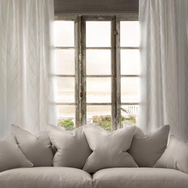 Tissu d'ameublement Kayak Ecru | Andrew Martin - vue de détail | REMO-HOME