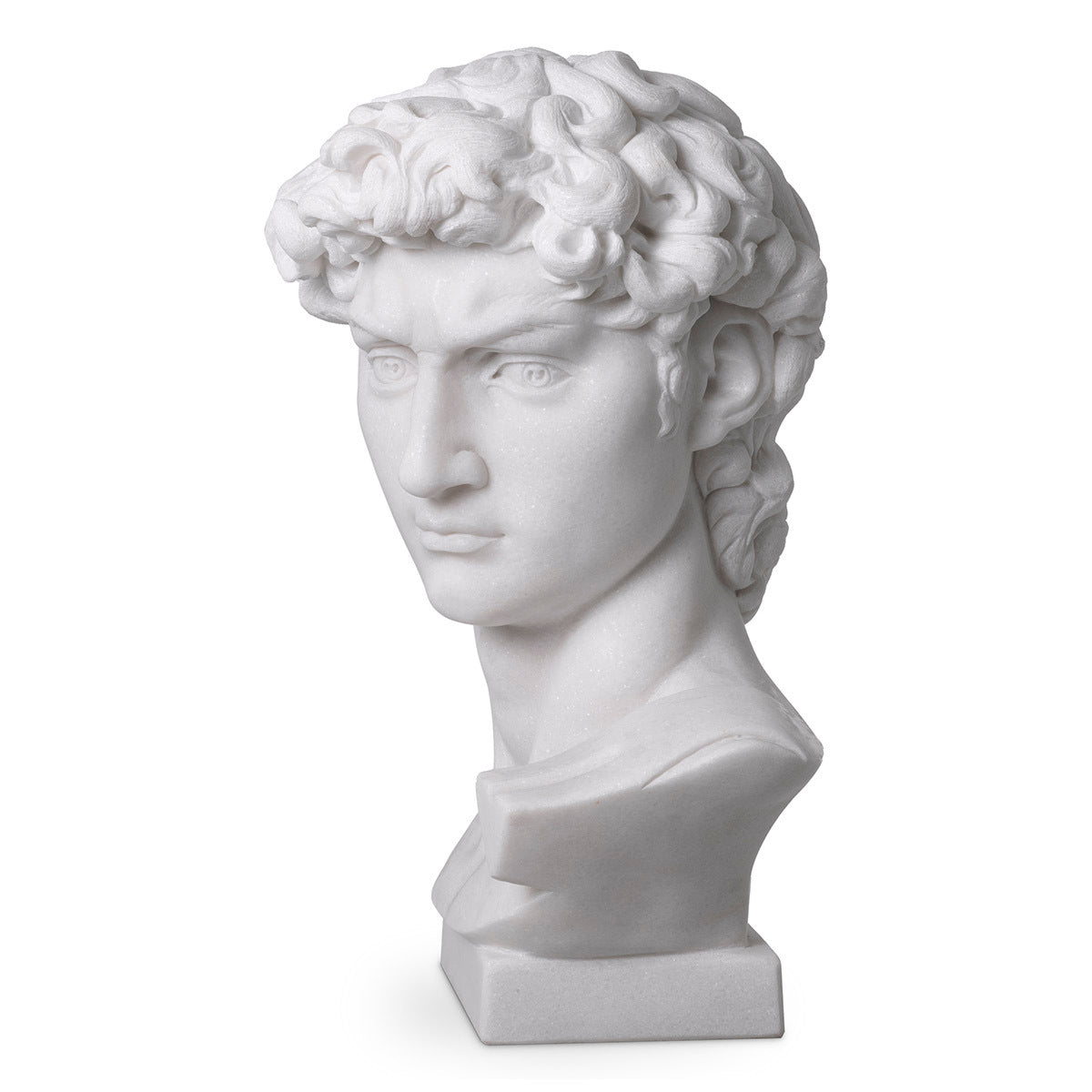 Sculpture Head en bronze avec socle en marbre | Eichholtz David - vue principale | REMO-HOME