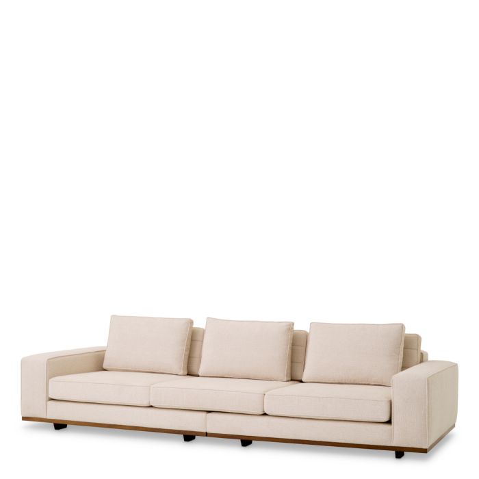 Canapé 3 places en tissu beige | Eichholtz Aurora L