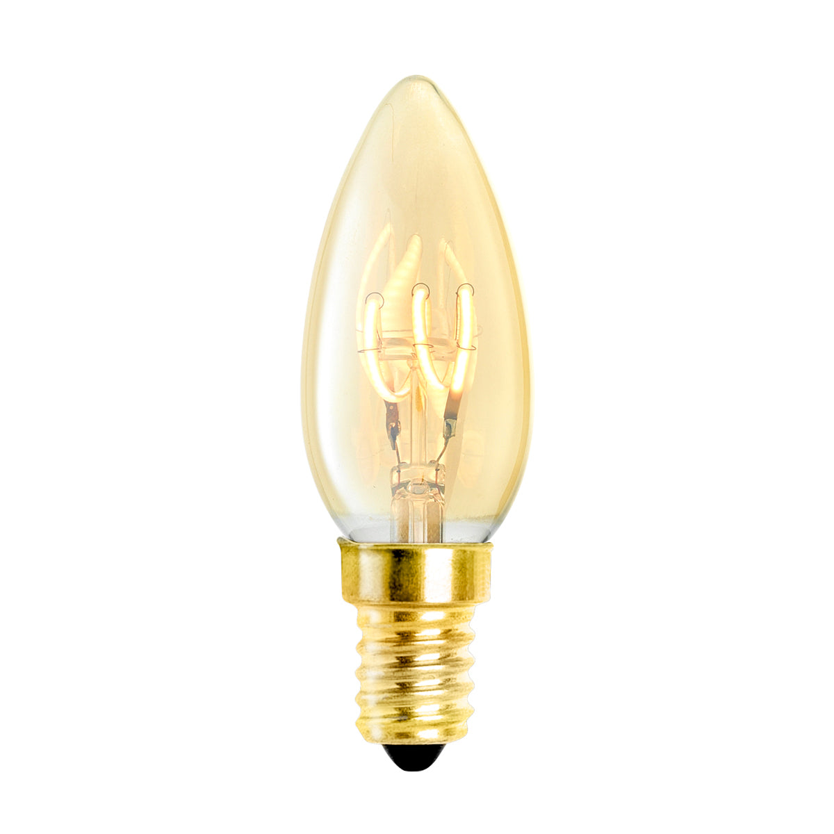 Ampoule LED Bougie 3W E14 ø 3,5 x 10 cm ensemble de 4 | Eichholtz Goldline Candle 3W E14 set of 4 - vue principale | REMO-HOME