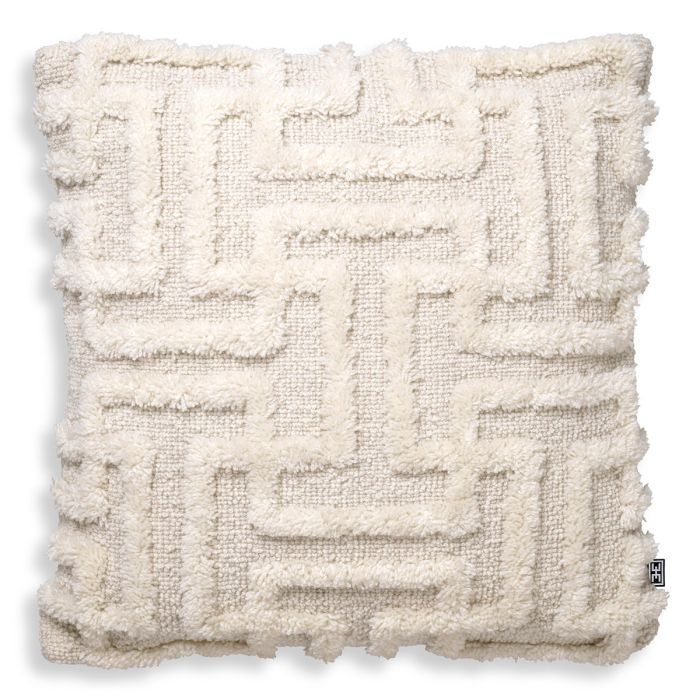 Coussin carré en tissu ivoire | Eichholtz Amphion L