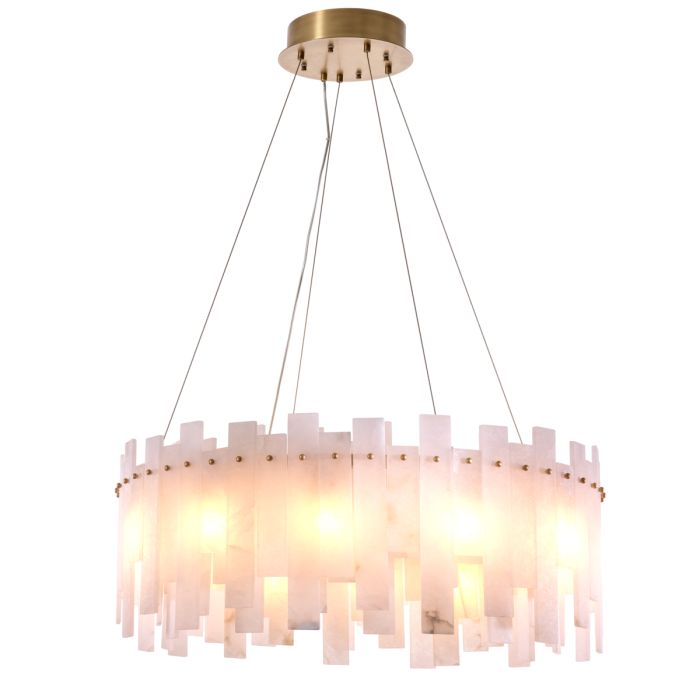 Lustre doré en albâtre | Eichholtz Pizzorni